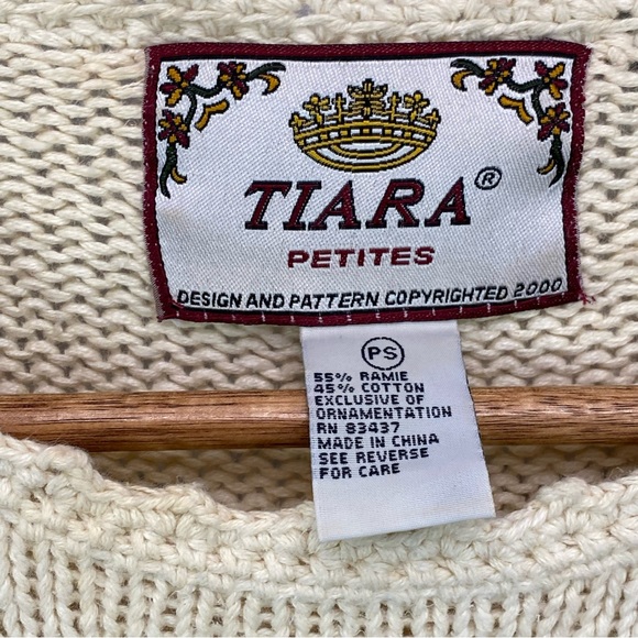 Vintage Tiara Christmas Tree Sweater - Picture 6 of 6